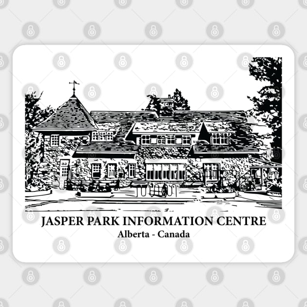 Jasper Park Information Centre - Alberta Magnet by Lakeric